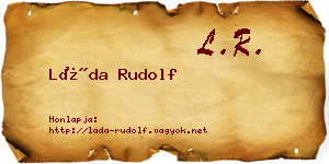 Láda Rudolf névjegykártya